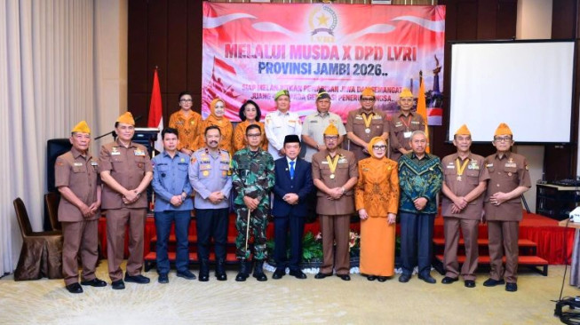 Polda Jambi Dukung Pewarisan Semangat Juang ’45 dalam Musda LVRI Provinsi Jambi